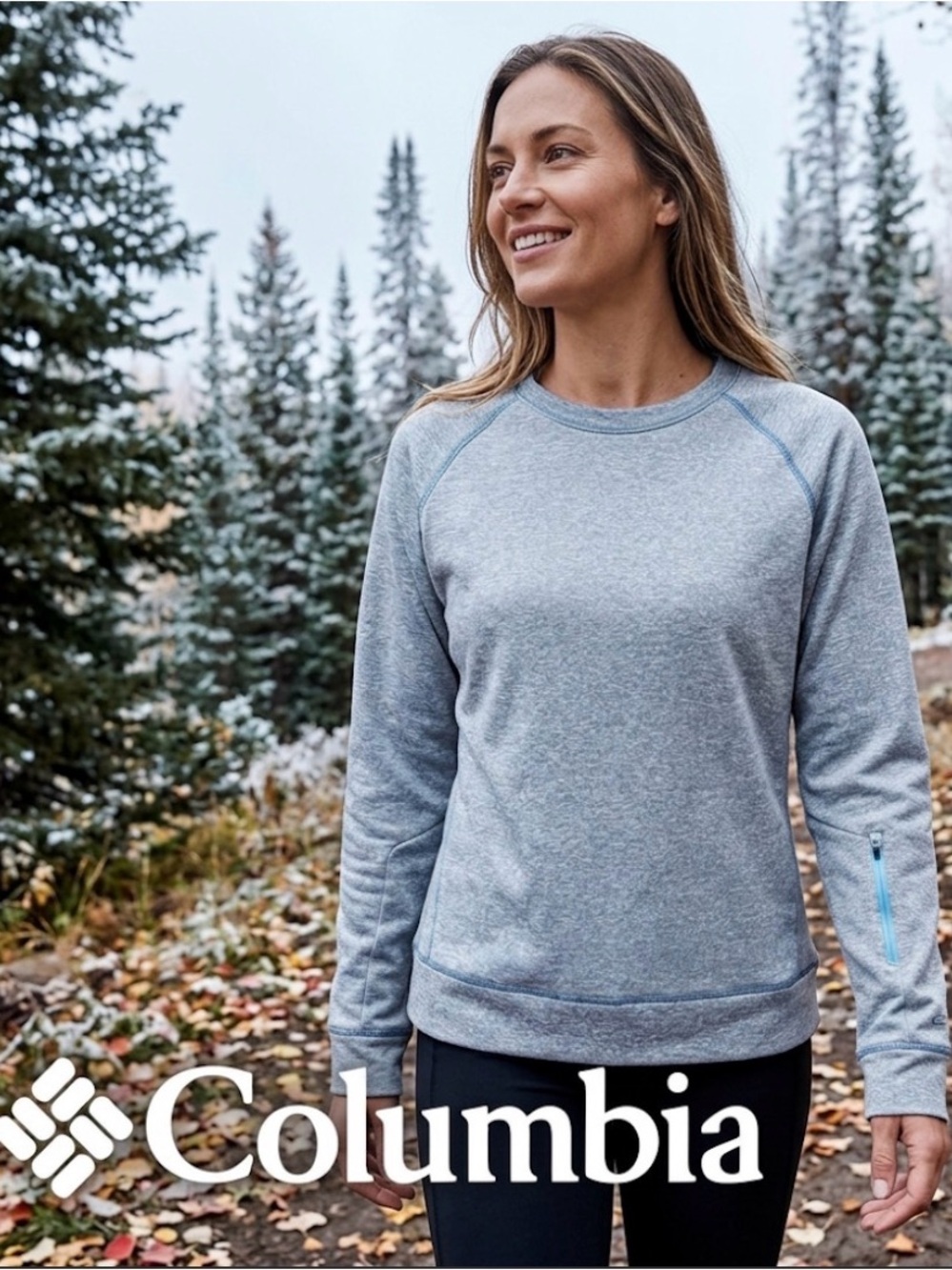 COLUMBIA Dup Dry Long Sleeve Pullover Size Small